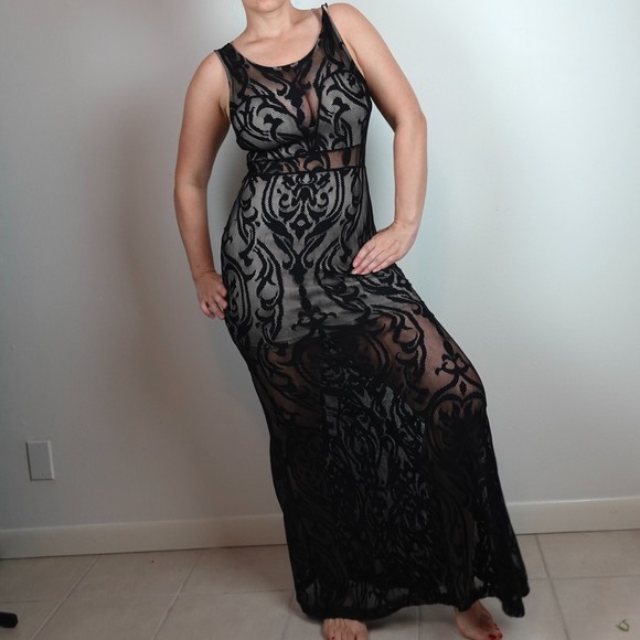 cameo Dresses Cameo Black Lace Sexy Maxi Dress Poshmark